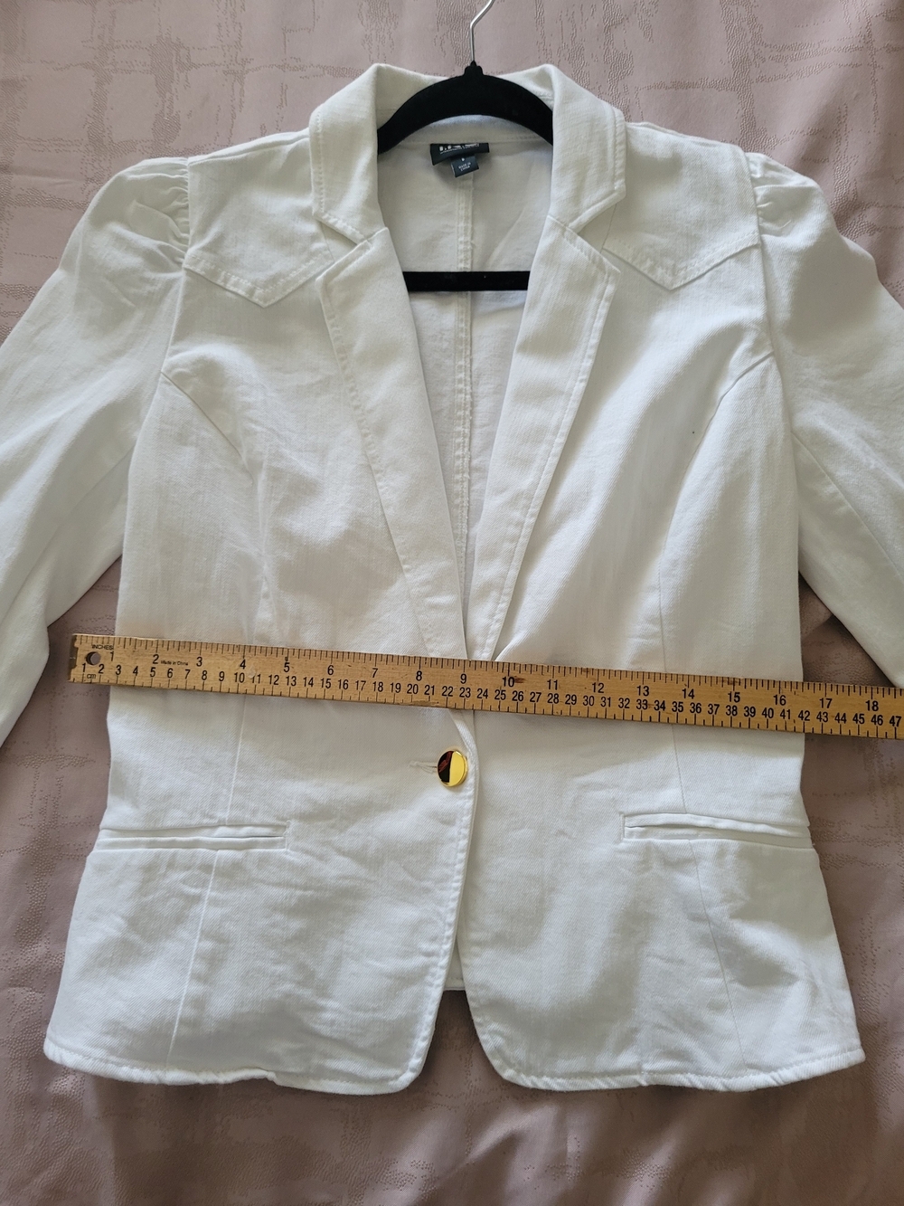 INC  White Cotton Jacket - Picture 4 of 7